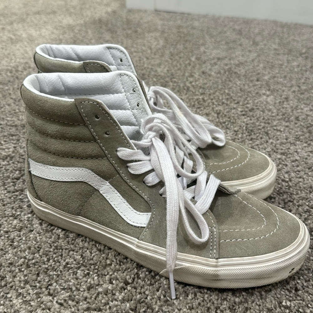 Vans high top moss